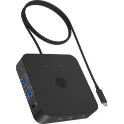 Dock station icybox ib-dk4090-c 100w per computer usb-c/usb-a