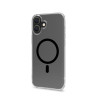 Custodia celly gelskinmag per apple iphone 16 plus nero/trasparente