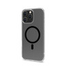 Custodia celly gelskinmag per apple iphone 16 pro max nero/trasparente