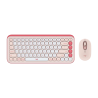 tastiera logitech pop icon combo wireless con mouse ita rosa/bianco