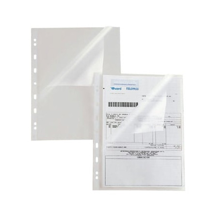 Buste trasparenti forate sei rota 25 pz. a l 22x30 150a [662216]