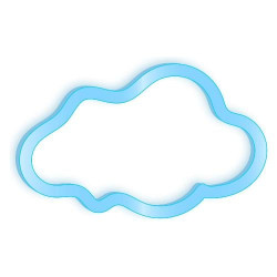 Sagoma luminosa t-tex tsl-ns-cd cluod serie neon nuvola