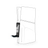 Base controller nacon per console slim ps5 + hub usb nero