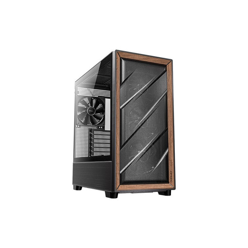 Case antec flux midi-tower atx/matx legno/nero [0-761345-10133-2]