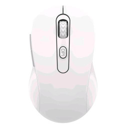 Mouse adj evo pure usb/ottico 1000dpi 6 tasti bianco
