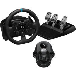 Volante da corsa logitech g923 driving force per ps4/ps5/pc nero