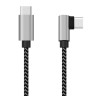 cavo techly usb-c maschio 2.0/usb-c maschio angolato 3a 1m