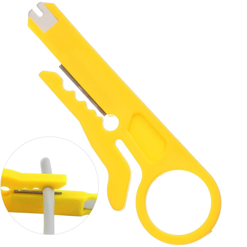 Inseritore techly per morsettiera 110 giallo [i-ht 110-pl-cst]