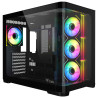 Case itek dark cave curved midi-tower atx/matx nero [itgcadccb]
