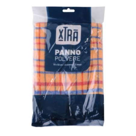 Panno polvere scozzese xtra 11759 50x50cm multicolore 2pz