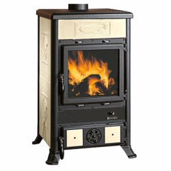 Stufa a legna la nordica rossella r1 5.0 9kw classe a+ panna [7017606