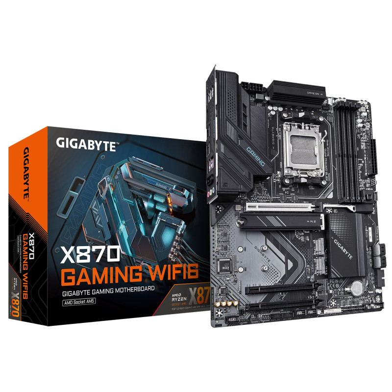 Scheda madre gigabyte x870 gaming wifi6 am5 atx 4xddr5 nero [x870