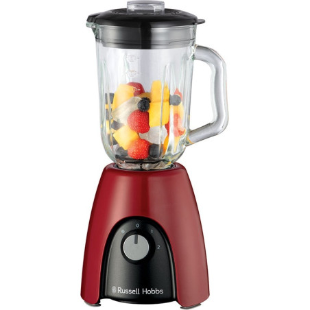 Frullatore russell hobbs a bicchiere 1.5 l/650w rosso/nero