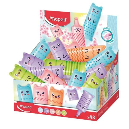 Evidenziatori maped esp48 kawaii mini pastello multicolore [743605]