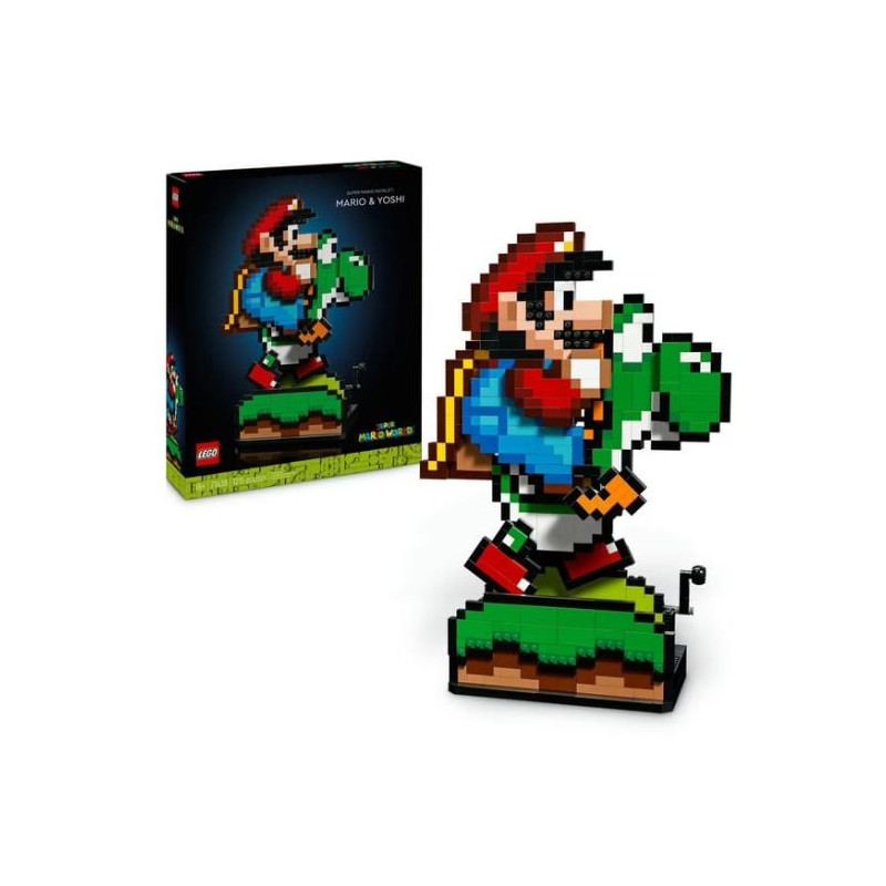 Lego super mario world - mario e yoshi multicolore 1215pz [71438]