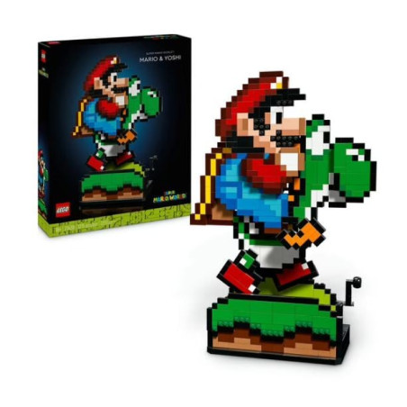 Lego super mario world - mario e yoshi multicolore 1215pz [71438]