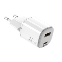 Alimentatore da rete celly 25w bianco [uptc1usb1usbc25]