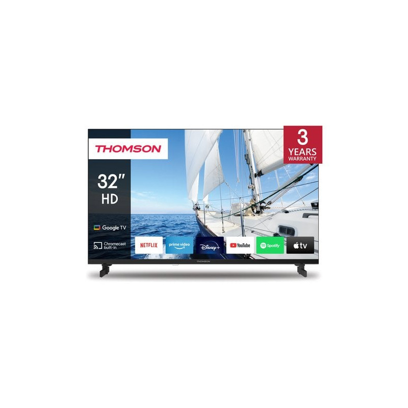 Tv led 32" thomson 32hg2s14 hd 1366x768p/smart tv/classe e/nero