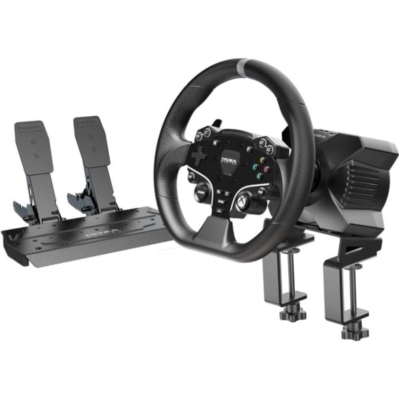 Volante moza racing r3 bundle rs053 con pedali per pc/xbox cablato