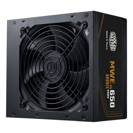 Alimentatore 650w cooler master mwe series 80+ bronze [mpe-6501-acabw-3beu]