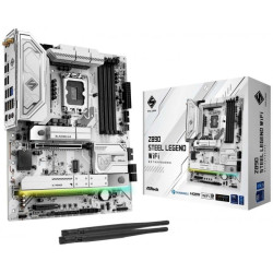 Scheda madre asrock atx 4x ddr5 wifi bianco [z890 steel legend wifi]