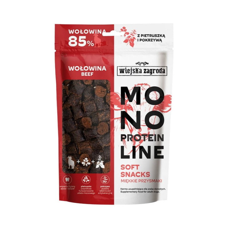 Mangime wiejska zagroda monoprotein line soft snacks morbidi manzo