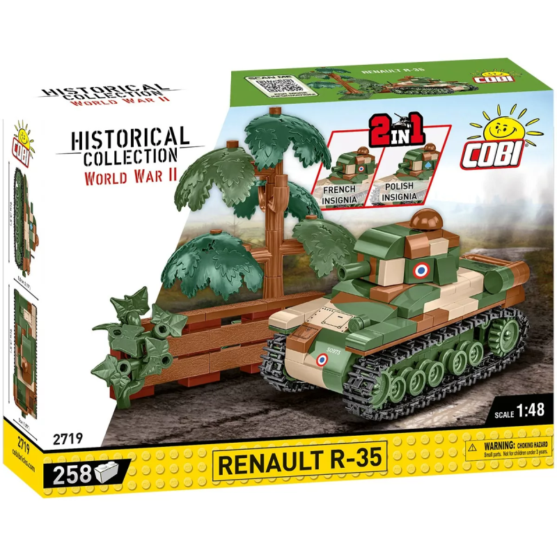Cobi klocki seconda guerra mondiale renault r-35 258 blocchi