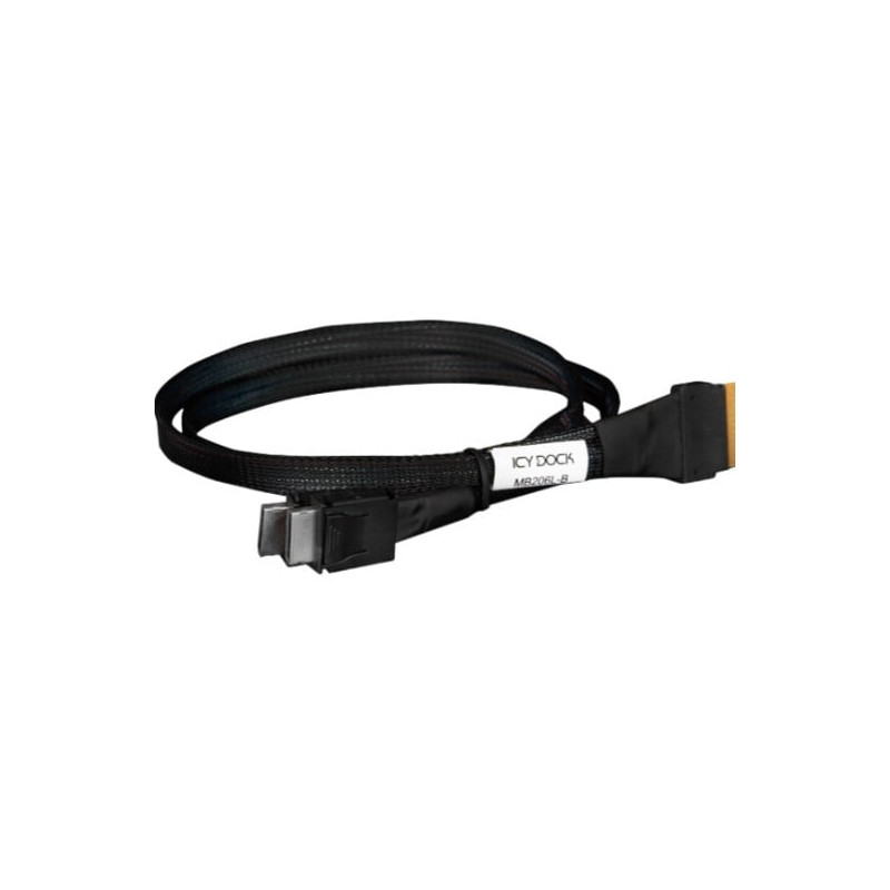 Cavo sas icydock slimsasx8 sff-8654 2xoculinkx4 sff-8611-0.5m