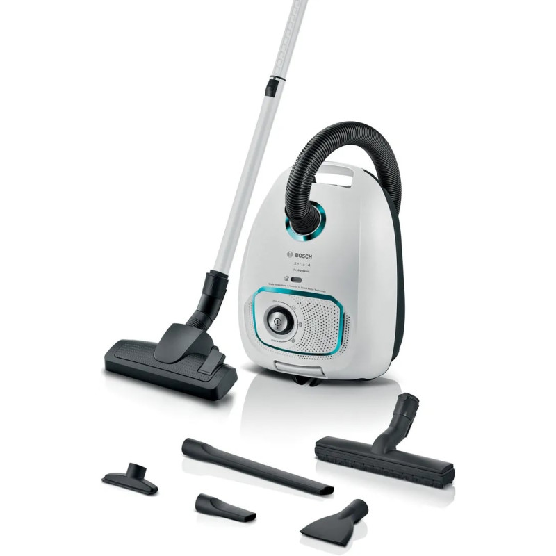 Aspirapolvere bosch bgb41hyg1h prohygienic con sacchetto bianco/nero