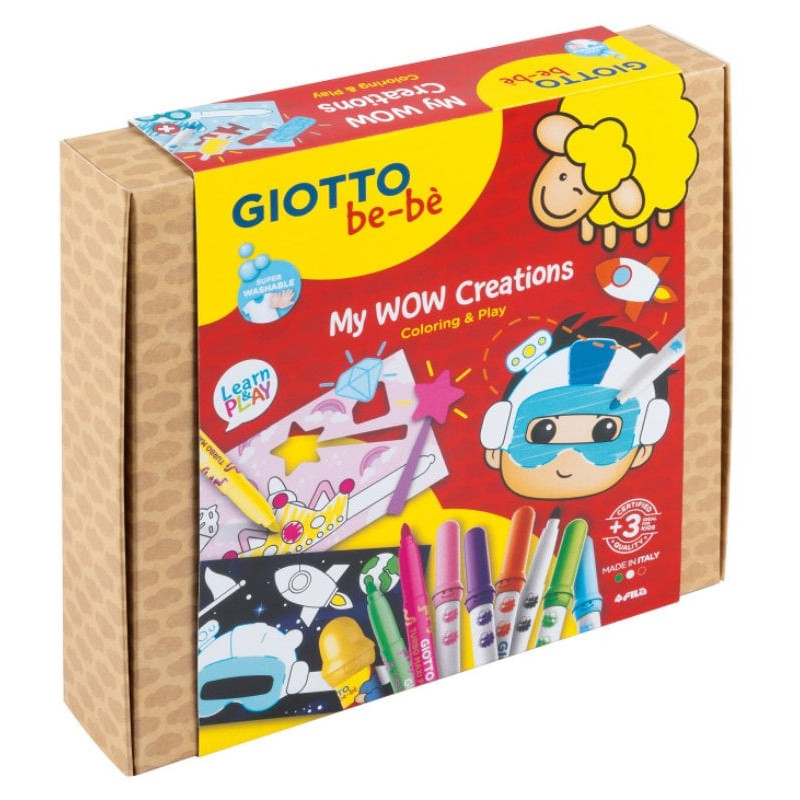 Set da gioco giotto be-be' creativo my wow creations multicolore