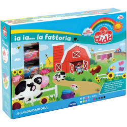 Pasta da modellare dido valigetta maxi arcobaleno fila multicolore