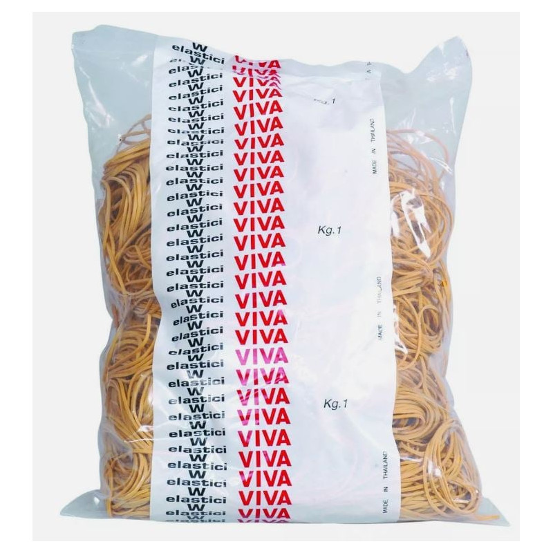 Elastici viva in gomma 80mm giallo [e080-100]