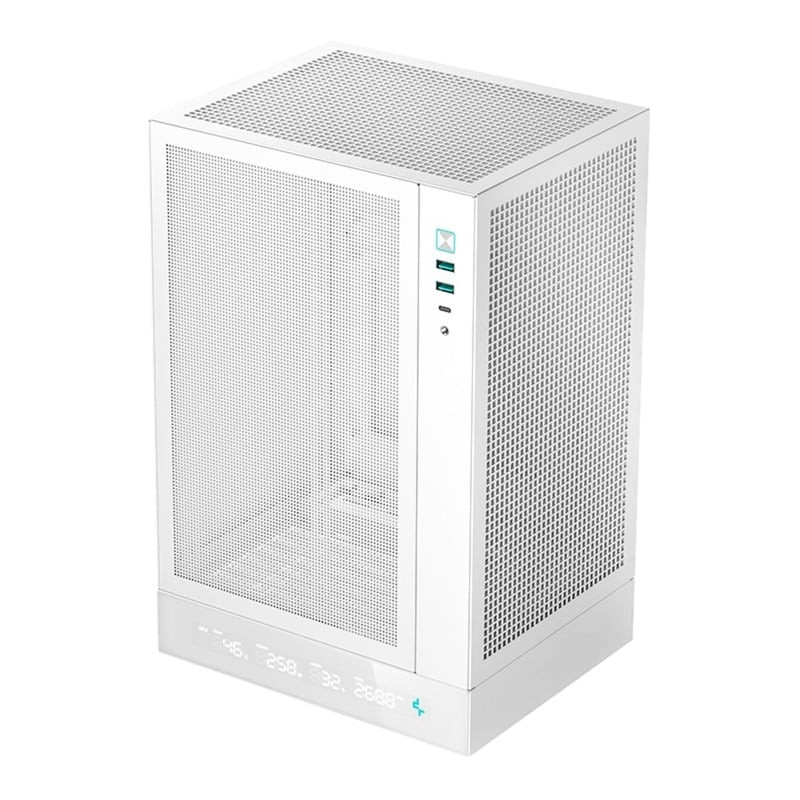 Case deepcool ch170 digitale mini tower itx bianco [r-ch170-whnpi0d-g-1]