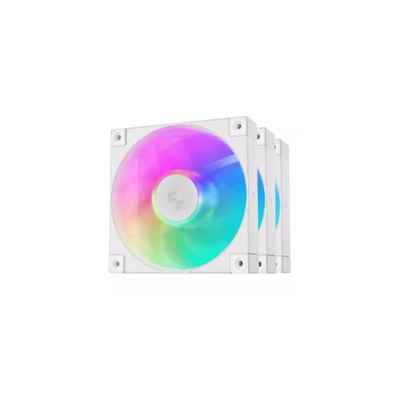 Ventola 120x120 deepcool fd12 rgb 3in1 bianco [r-fd12-whapn3-g]