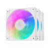 Ventola 120x120 deepcool fd12 rgb 3in1 bianco [r-fd12-whapn3-g]