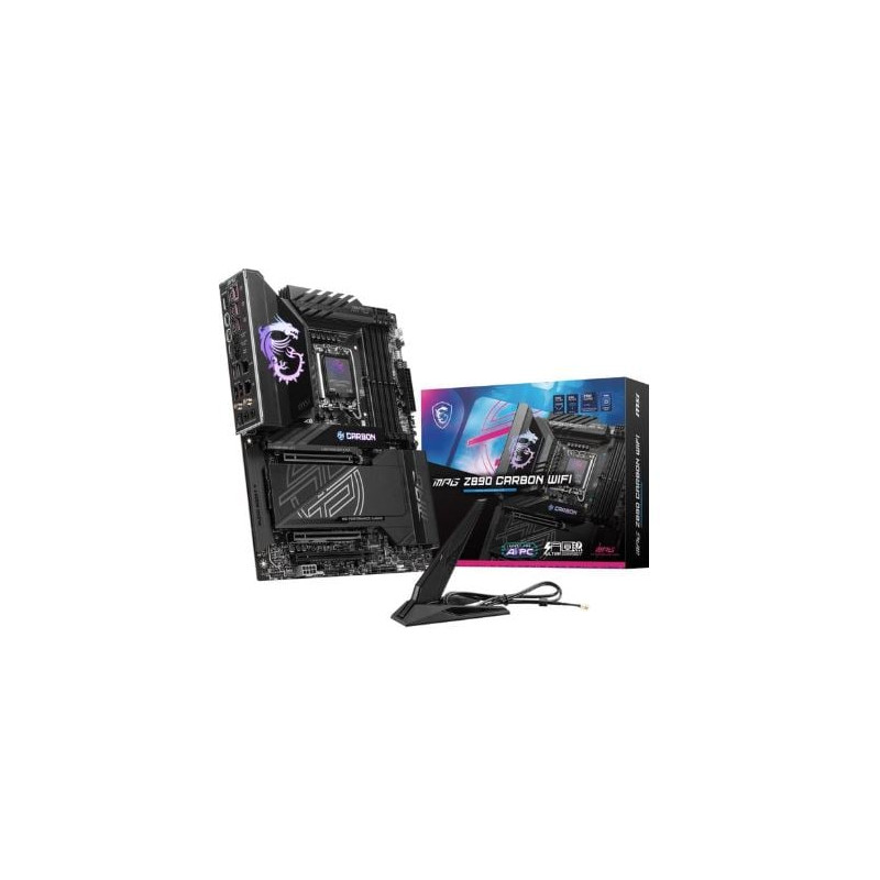 Scheda madre msi lga1851 5xm.2 atx 4x ddr5 nero [mpgz890carbonwifi]