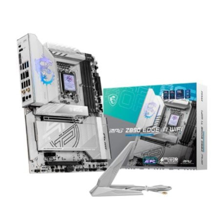Scheda madre msi lga1851 5xm.2 atx 4x ddr5 bianco [mpgz890edgetiwifi]