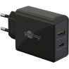 Alimentatore da rete goobay ladeger per smartphone tipo c 30w nero