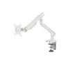 Supporto alterzone arm one usb per monitor in alluminio bianco