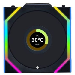 Ventola lian li uni fan sl wireless lcd argb pwm con lama rovesciata