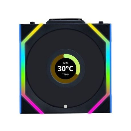 Ventola lian li uni fan sl wireless lcd argb pwm con lama rovesciata