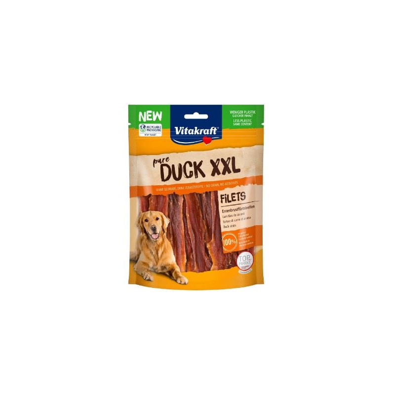 Snack per cani vitakraft pure duck xxl 250g