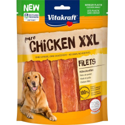 Snack per cani vitakraft pure chicken xxl filetto di pollo 250g