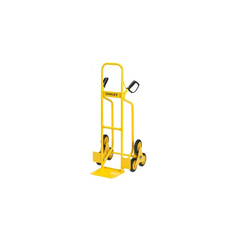 Carrello trasporto scale stanley 62x1.19x51cm/carico 200kg/6 ruote/giallo