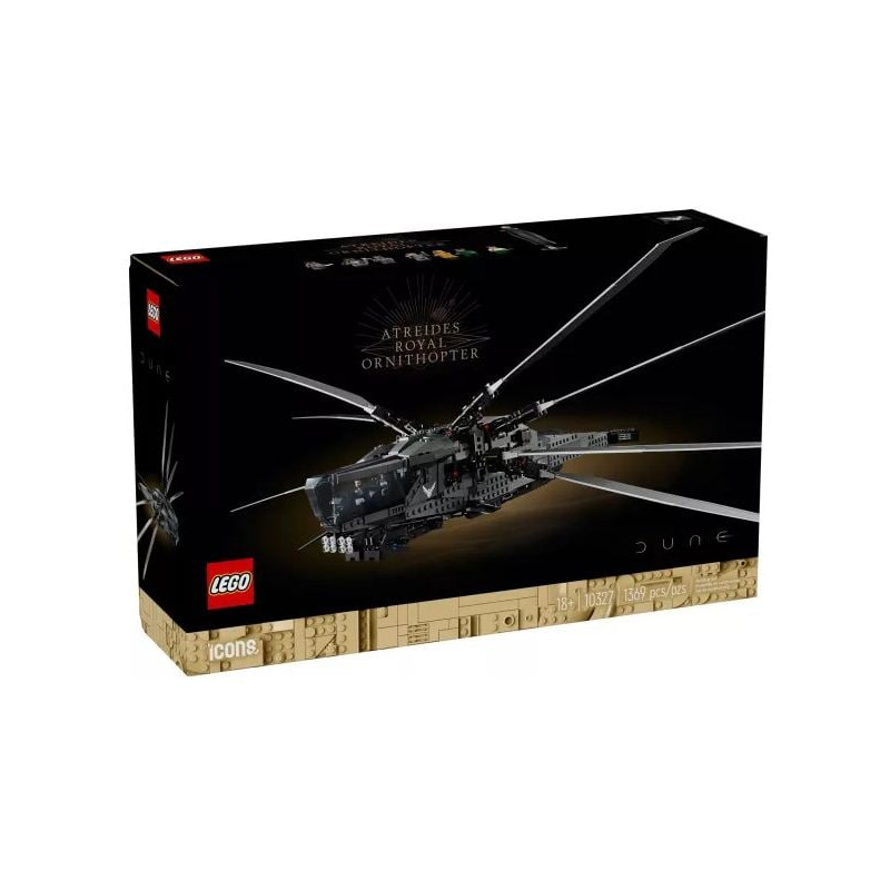 Gioco da costruzione lego icons 10327 dune atreides ornitottero reale