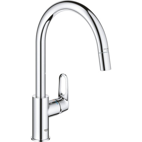Rubinetto da cucina grohe bauflow miscelatore cromato [30549000]
