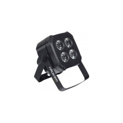 Proiettore led algam lighting minipar 46 quad 4 led rgbw 6w nero