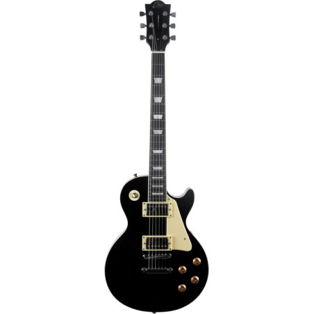 Chitarra elettrica eko ls 300 tipo lp vintage nero [ls300-blk]