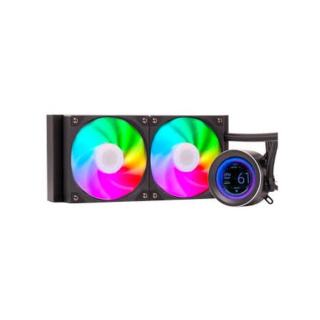 Dissipatore cpu a liquido itec arctic sphere lcd 240 240mm nero [itlcasl240]