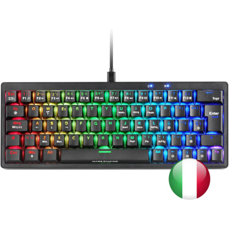 Tastiera meccanica mars gaming mkminipro italiano switch hot-swap